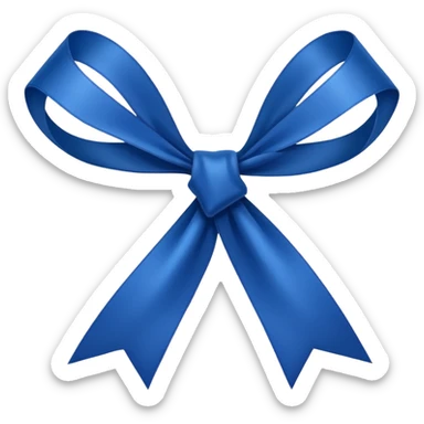 Laço de fita azul marinho  sticker