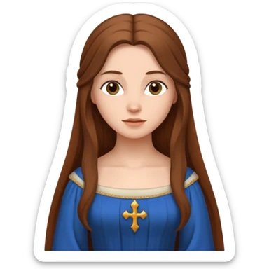 medieval woman  sticker