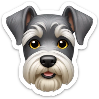 perros schnauzer mini sticker