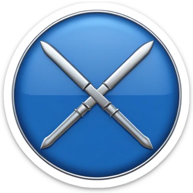 blue scotish pin for map sticker