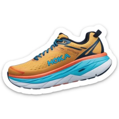 hoka running shoes sticker