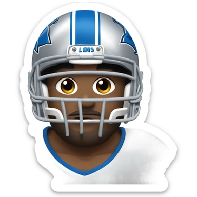 Detroit lions player sad sticker