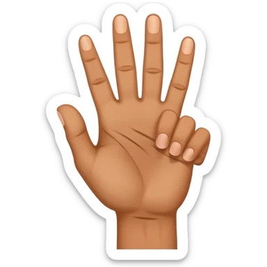 Hand gang sign sticker