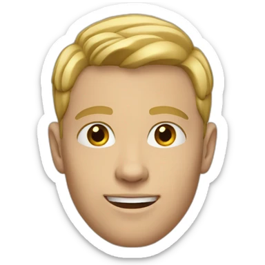 19 year old white man sticker