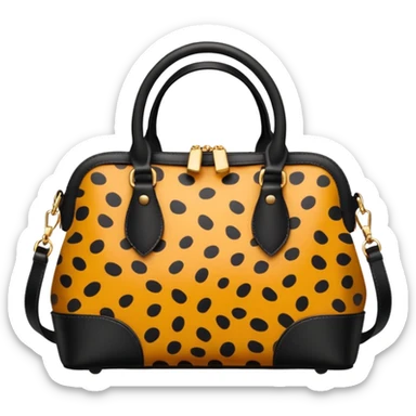 leopard print bag sticker