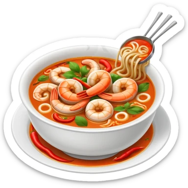 Thai ton yam noodles sticker