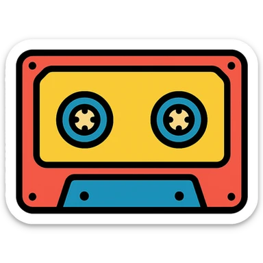 cassette tape sticker