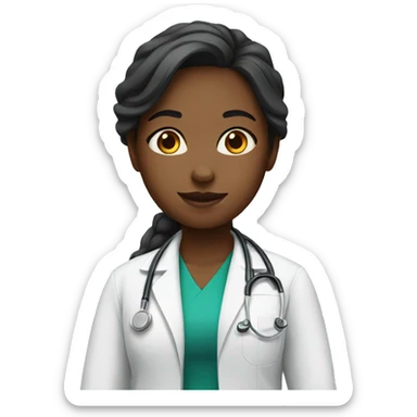 girl doctor sticker