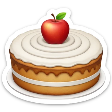 An aesthetic Apple cake 🍎🎂 sticker