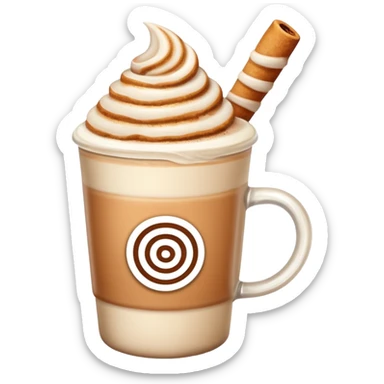 churro latte sticker