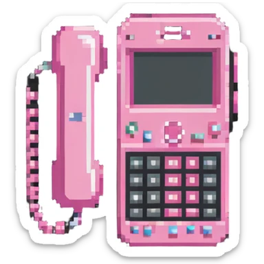 pink gothic phone sticker