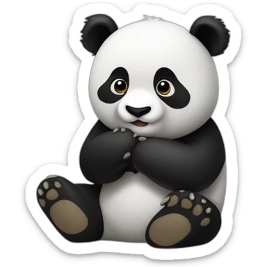 Panda qui fait un pouce  sticker