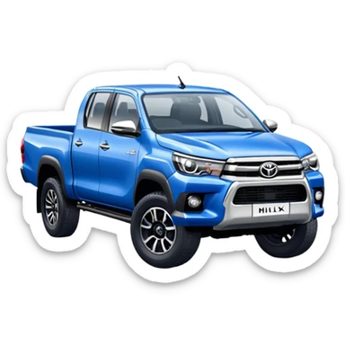 Toyota Hilux - Toyota (Model Year: 2021) (Iconic colour: Blue) sticker