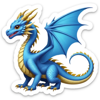 Fourth wing feathertail dragon  sticker