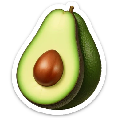Aguacate con labios sticker