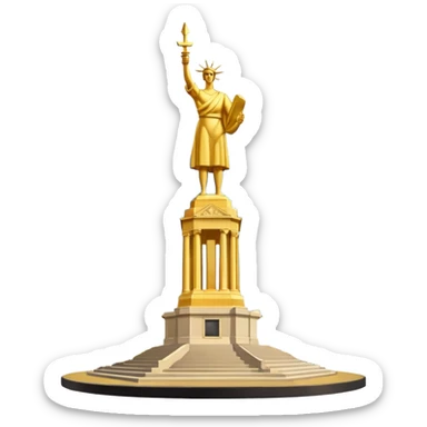 The Statue of Independence on Main Square in Ukraine sticker