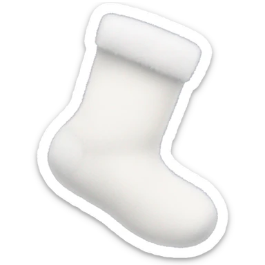White fluffy socks sticker