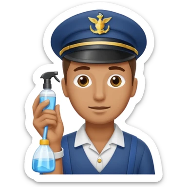 lighthouse Keeper cleaning lens sticker