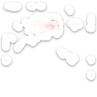 A crimson bouquet of begonias with a velvet ribbon and a feather quill
 sticker