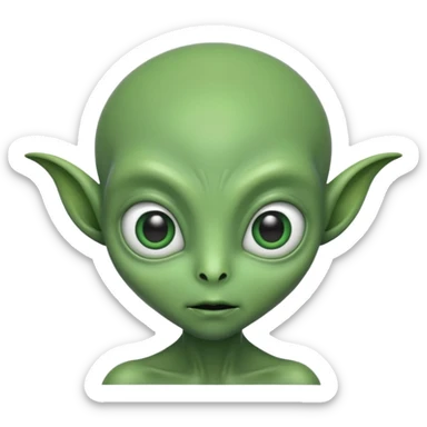 I want you to create an alien just like kaddu from movie koi mil gya sticker
