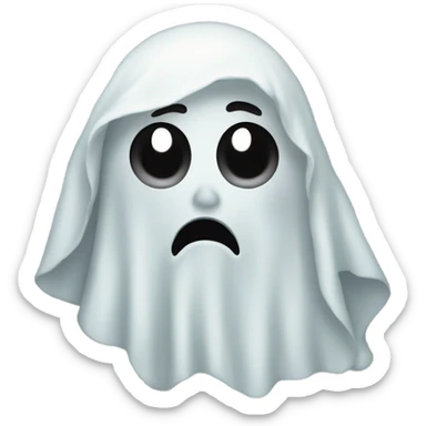 Traumatized ghost sticker