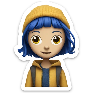 coraline doll sticker