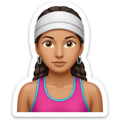 Mujer en gimnasio, peruana sticker