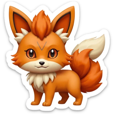 Litten-Eevee-Meowth-Vulpix-fusion sticker