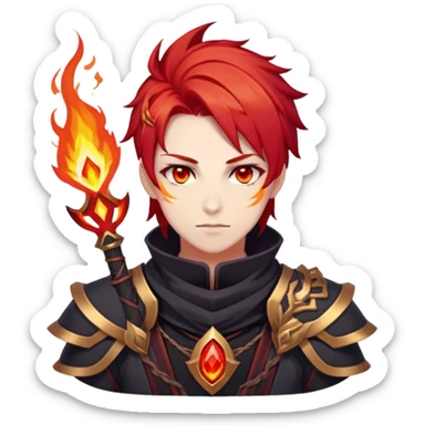 Mavuika The Pyro Archon from Genshin Impact sticker