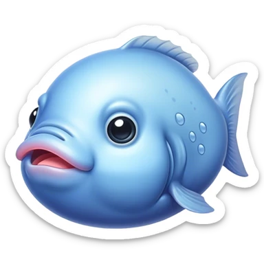 Create me a picture of the blob fish sticker