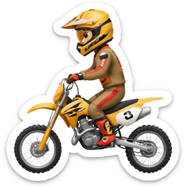 moto cross sticker