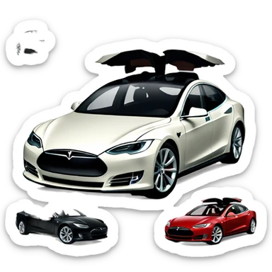 coche tesla sticker