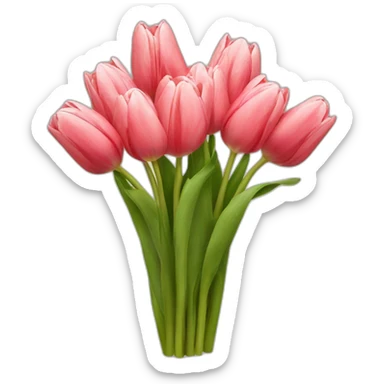 Tulip bouquet  sticker
