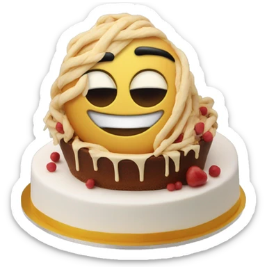 « 100 streak »écrit sur un gâteau  sticker