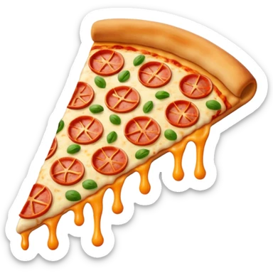 Pizza con pies sticker