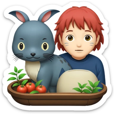 ghibli style  sticker