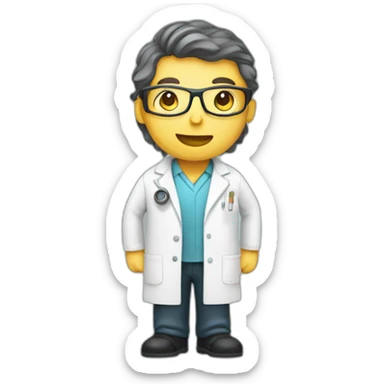 researcher scientist in lab sticker