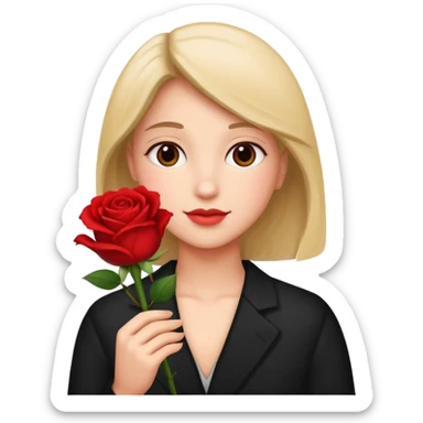 Flower 🌹in hand sticker