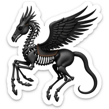 Harry potter thestral saddle sticker