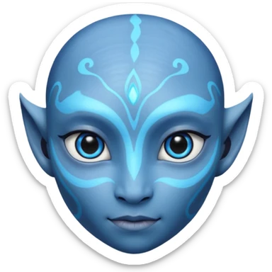 na'vi with love eye heart sticker