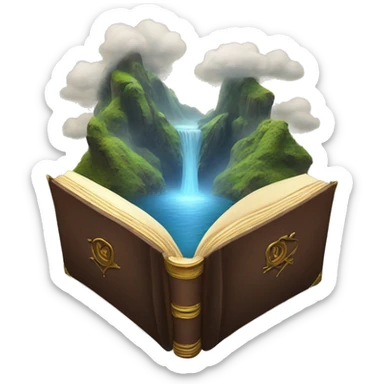 A fantasy book sticker