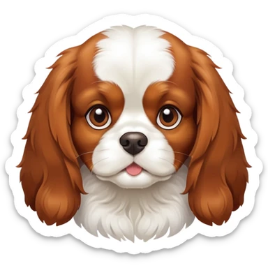 cavalier king charles spaniel dog sticker