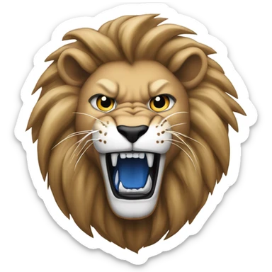Detroit Lions roaring sticker
