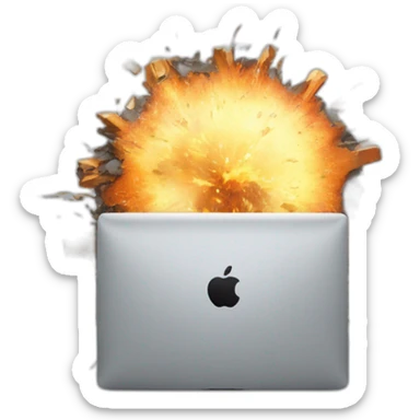 exploding-apple-imac sticker