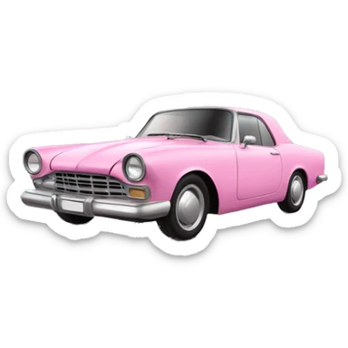 Coche rosa sticker