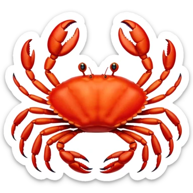Cangrejo dando las gracias sticker