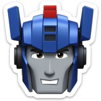Optimus prime as rick astley sticker