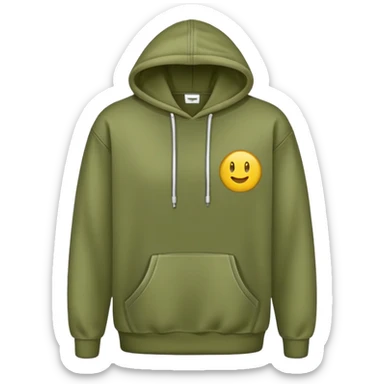 olive green hoodie sticker