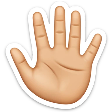 Mirror of this emoji👌. Left hand ok emoji sticker