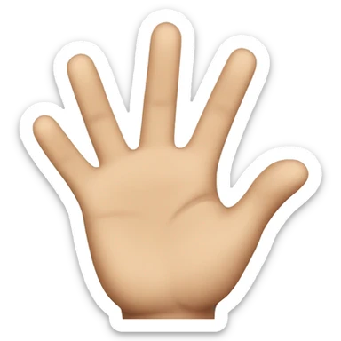 hands up in surrender sticker